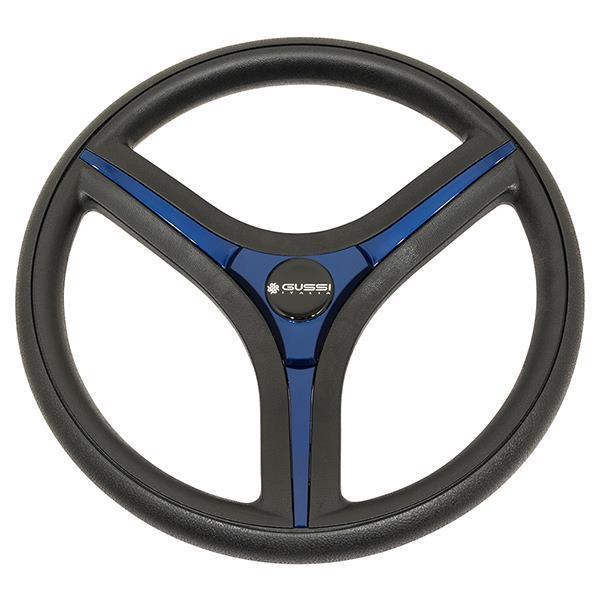 Gussi Italia® Brenta Black/Blue Steering Wheel Club Car Precedent (Years 2004-Up)