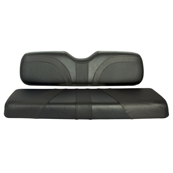 RedDot® Blade Front Seat Covers for Club Car Precedent – Black/Black Trexx/Black Carbon Fiber