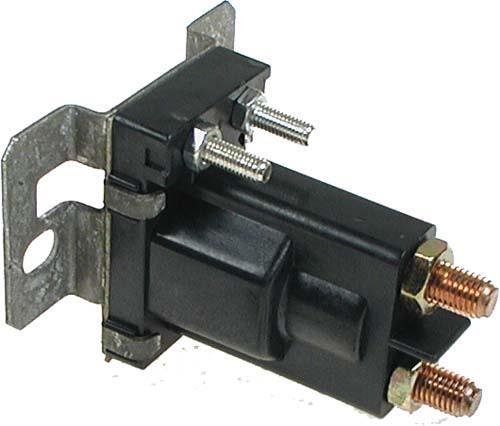 12-Volt 12V, 4 Terminal Solenoid With Silver Contacts. Tower Style. 100A Continuous, 400A Peak