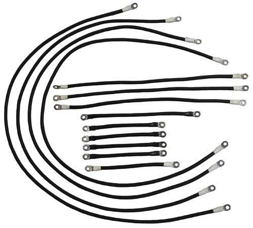 E-Z-GO Electric 600-Volt 4-Gauge Heavy-Duty Weld Cable Set (Years 1994-Up)