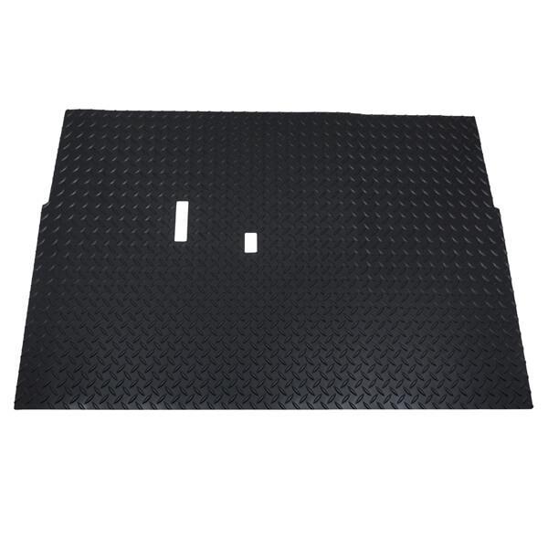 Club Car DS Black Rubber / Diamond-Plate Floor Mat (Years 1982-Up)
