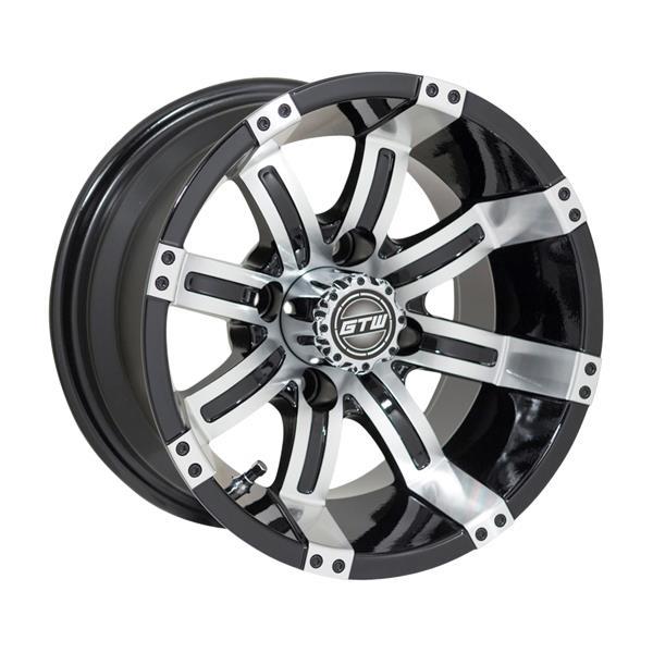GTW® Tempest 12? Machined & Black Wheel (3:4 Offset)