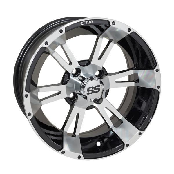 GTW® Yellow Jacket 14? Machined & Black Wheel (3:4 Offset)