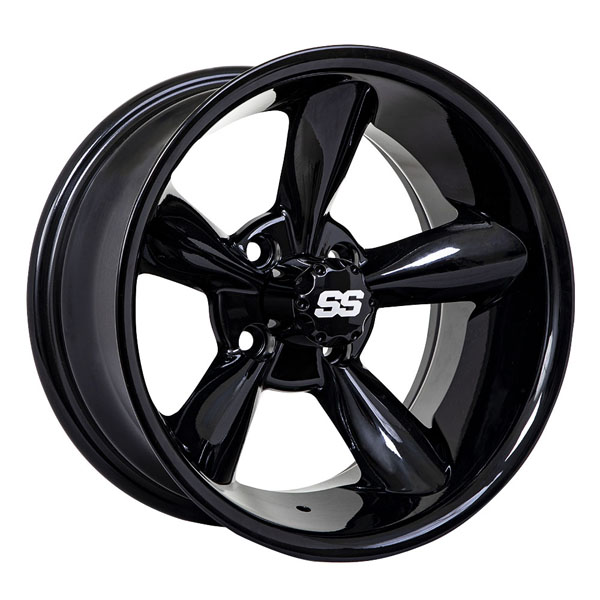 14x7 GTW® Godfather Golf Cart Wheel - Black