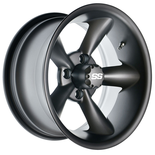 14x7 GTW® Godfather Golf Cart Wheel – Matte Gray