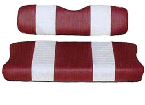 Club Car DS Red / White Seat Cover Set (Years 2000.5-Up)