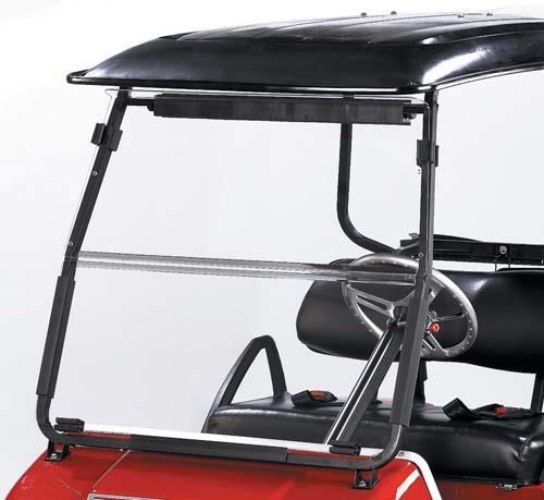 Clear Club Car DS Folding Windshield - 1/4? (Years 2000-Up)