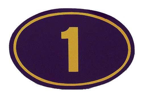 DECAL BLACK/GOLD  (#26-30)  CCTD