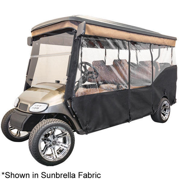 RedDot® 3-Sided White Vinyl Enclosure & Valance for E-Z-GO TXT Versa 120? Top (Years 1996-20013)