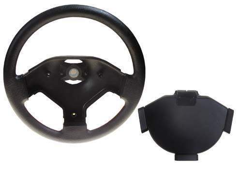 E-Z-GO Steering Wheel / Cardholder Assembly (Years 1975-Up)