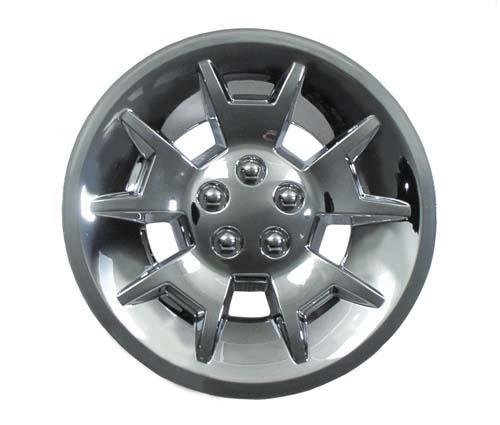 10 inch Silver Metallic Demon Wheel Cover