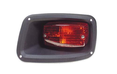 Driver side - Halogen Taillight Mounted In Injection Molded Bezel
