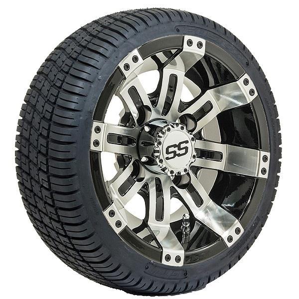Set of (4) 10" GTW® Tempest Wheels Mounted on GTW® Street Tires