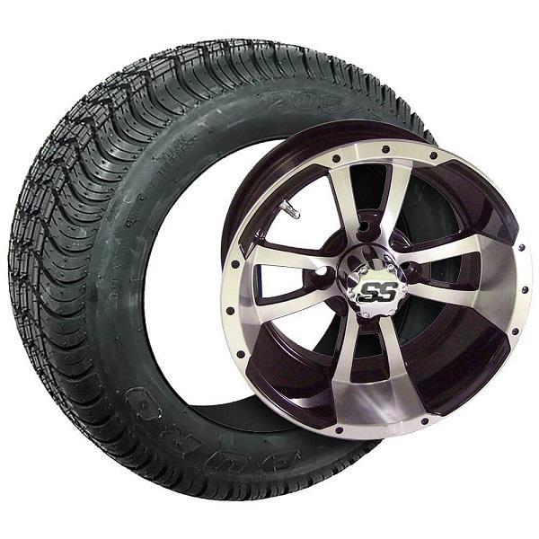 Set of (4) 10" GTW® Storm Trooper Wheels on Lo-Pro Street Tires