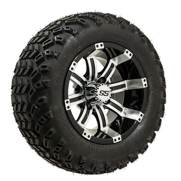 Set of (4) 12 inch GTW® Tempest Wheels on All-Terrain Tires
