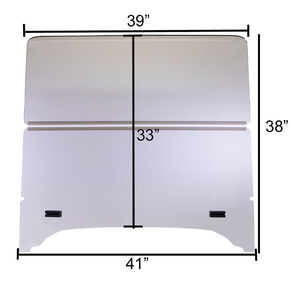 Folding Clear 1/4” Windshield for Storm Body Kits with 3/4” Struts