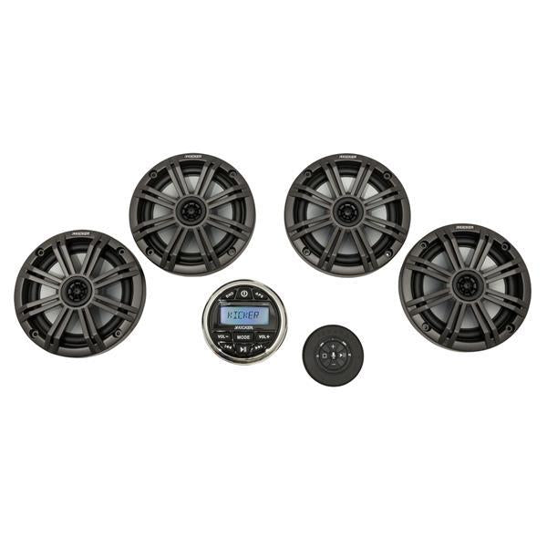 200W Weatherproof Gauge-Style Media Center Kicker®
