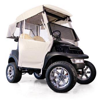 Club Car Precedent 2-Passenger RedDot® 3-Sided Ivory Vinyl Enclosure (Years 2004-Up)