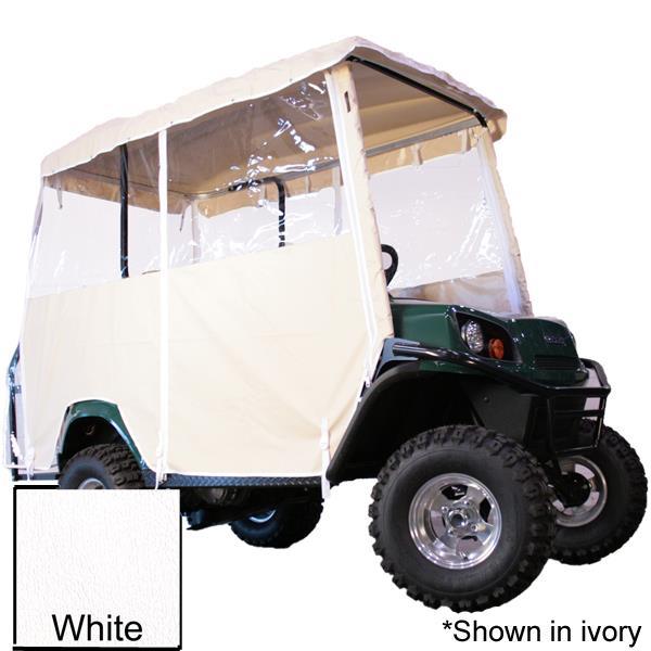 White 4-Passenger Over-The-Top Vinyl Enclosure For Club Car Villager w/80? RedDotTop
