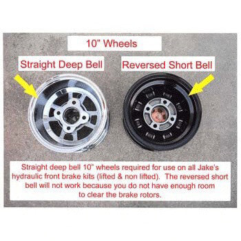 Jake's™ Club Car Precedent Front Disc Brake Kit w/Long Travel (Years 2008.5-Up)