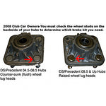 Jake's Club Car Precedent Disc Brake Kit W/ Spindle Lift (Years 2008.5-Up)