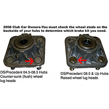 Jake's Club Car Precedent Disc Brake Kit W/ Spindle Lift (Years 2008.5-Up)